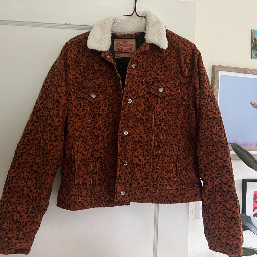 Levi's Sherpa Coat Leopard Corduroy
